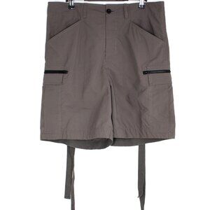 Sacai Japan Mens 4 34 x 7 Matte Taffeta Cargo Shorts F1355